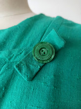 Load image into Gallery viewer, 1940s - RICHARD MARCUS, USA - Delightful Emerald Rayon Dress - W31.5 (80cm)
