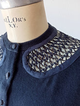 Load image into Gallery viewer, 1950s - DALTON, USA - Adorable Deep Plum Cashmere Cardigan - Sz S/M
