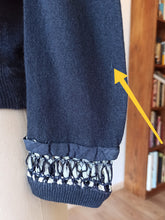 Load image into Gallery viewer, 1950s - DALTON, USA - Adorable Deep Plum Cashmere Cardigan - Sz S/M
