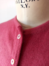 Load image into Gallery viewer, 1950s - DALTON, USA - Adorable Rose Pink Cashmere Cardigan - Sz S/M
