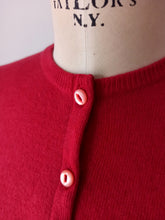 Load image into Gallery viewer, 1950s - BARRIE, Scotland - Gorgeous Cherry Cashmere Cardigan
