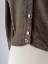 Load image into Gallery viewer, 1950s - DALTON, USA - Fabulous Muted Olive Green Cashmere Cardigan
