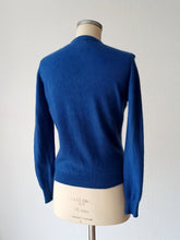 Load image into Gallery viewer, 1950s 1960s - PRINGLE, Scotland - Rich Royal Blue Cashmere Sweater
