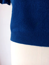 Load image into Gallery viewer, 1950s 1960s - PRINGLE, Scotland - Deep Royal Blue Cashmere Jumper - Sz 42
