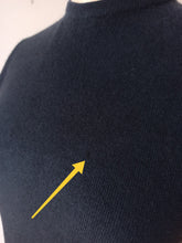 Load image into Gallery viewer, 1950s 1960s - PRINGLE, Scotland - Midnight Ink Blue Cashmere Jumper
