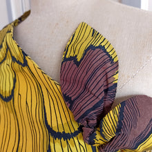 Charger l&#39;image dans la galerie, 1950s 1960s - Stunning Monarch Butterfly Cotton Dress - W26/27 (66/68cm)
