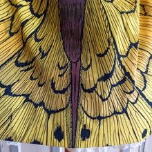 Cargar imagen en el visor de la galería, 1950s 1960s - Stunning Monarch Butterfly Cotton Dress - W26/27 (66/68cm)
