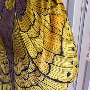 1950s 1960s - Stunning Monarch Butterfly Cotton Dress - W26/27 (66/68cm)