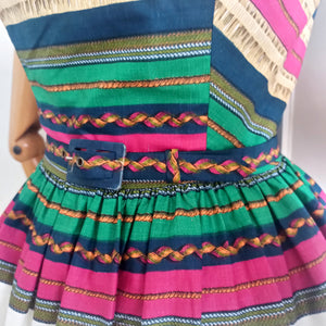 1950s - Outstanding Quality Unworn Cotton Bolero Dress - W25 (64cm)