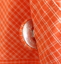 Laden Sie das Bild in den Galerie-Viewer, 1950s - PARIS - Adorable Salmon Cotton Day Dress - W26 (66cm)
