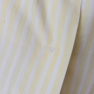 1950s - Adorable Yellow Stripes Cotton Dress - W27.5 (70cm)
