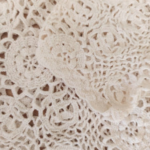 1950s 1960s  - Gorgeous Cotton Crochet Cardigan