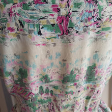 Laden Sie das Bild in den Galerie-Viewer, 1950s - Adorable Novelty Print Cotton Dress - W28 (72cm)
