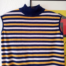 Load image into Gallery viewer, 1960s - Unworn - Cool Striped Cotton Knit Top - Sz. Medium
