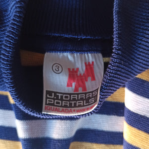 1960s - Unworn - Cool Striped Cotton Knit Top - Sz. Medium