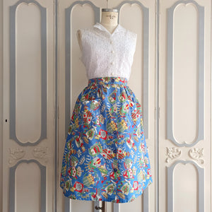 1950s 1960s - Cute Middle Age Shields Novelty Skirt - W29 (74cm)
