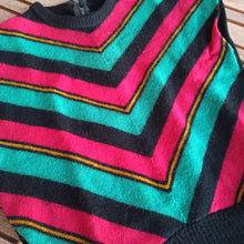 Load image into Gallery viewer, 1940s - Rare &amp; Fabulous Acid Colors Wool Jumper - Size S/M
