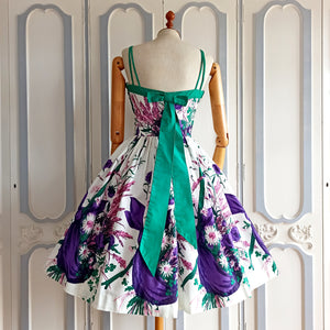 1950s - SAMBO FASHIONS - Spectacular Novelty Dress - W27 (68cm)