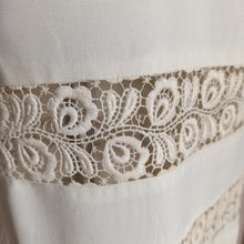 Cargar imagen en el visor de la galería, RESERVED - 1950s - Marion McCoy, USA - Lovely Linen Cotton Wiggle Dress - W27.5 (70cm)
