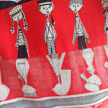 Load image into Gallery viewer, 1950s 1960s - Spectacular French Novelty Print Cotton Dress - W27 (68cm)
