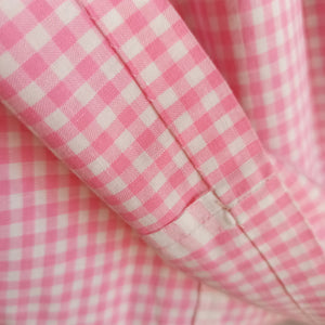 1960s - Sweet Pink Vichy Cotton Dress - W27 (68cm)