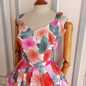 1950s - Josette, Nice - Stunning De Luxe French Dress - W24.5 (62cm)