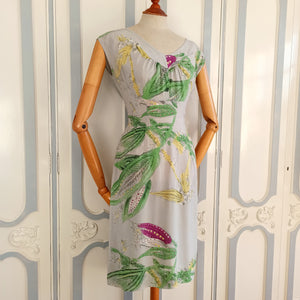 1940s - Precious Organic Rayon Gaze Dress - W27 (68cm)