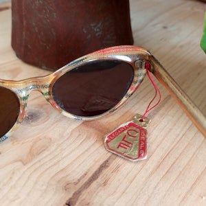 1950s - DEADSTOCK - CLF, Italy - Fabulous Multicolor Sunglasses