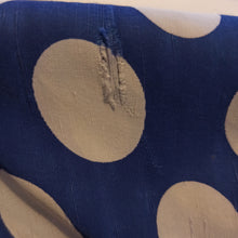 Cargar imagen en el visor de la galería, 1940s - Gorgeous Blue Polkadots Rayon Bolero Dress - W27 (68cm)
