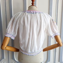Load image into Gallery viewer, 1940s - ARTEX - Gorgeous Hungarian Sheer Blouse - W36 (92cm)
