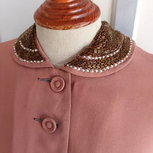 Load image into Gallery viewer, 1940s - Ed-Mar, USA - Spectacular Beaded Crepe Jacket - W30&quot; (76cm)
