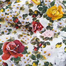 Cargar imagen en el visor de la galería, 1950s - PARIS - Stunning Realistic Roses Print Couture Dress - W27 (68cm)
