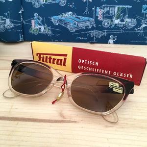 1950s - DEADSTOCK - FILTRAL, Germany - Two Tone Sunglasses