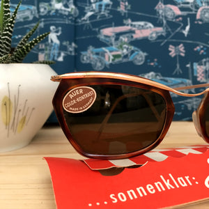 1950s 1960s - DEADSTOCK - Echtenia, Germany - Tortoiseshell Sunglasses