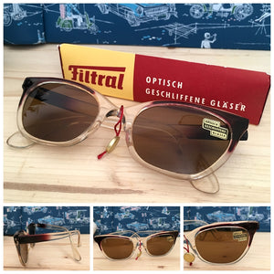 1950s - DEADSTOCK - FILTRAL, Germany - Two Tone Sunglasses